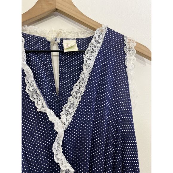 Vtg Cottage Prairie Romantic Victorian Edwardian Inspired Dress M Farm Country - Picture 5 of 15